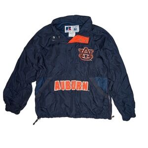 Vintage Russell‎ Athletic Auburn Tigers Pullover Jacket Men's Medium Large Logo